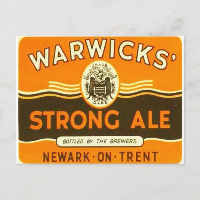 Carte Postale Warwick Strong Ale (Devant)
