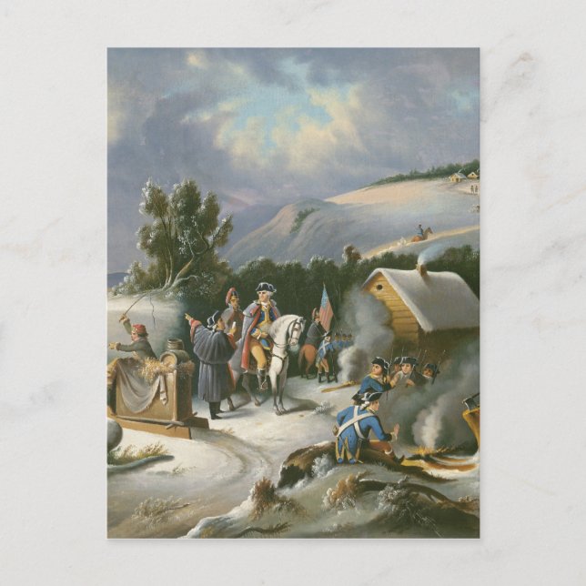 Carte Postale Washington À Valley Forge (Devant)