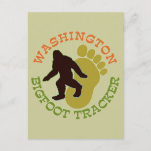 Carte Postale Washington Bigfoot Tracker