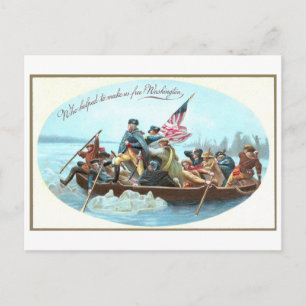 Carte Postale Washington Crossing the Delaware