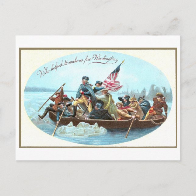 Carte Postale Washington Crossing the Delaware (Devant)