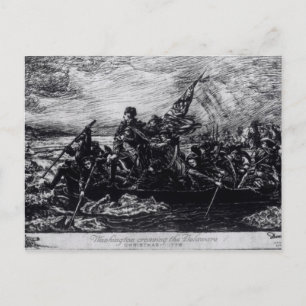 Carte Postale Washington Crossing the Delaware