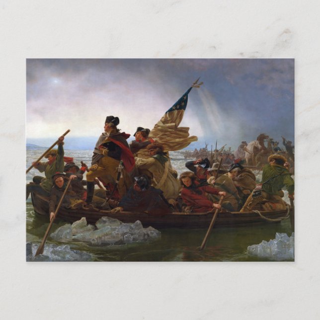 Carte Postale Washington Crossing the Delaware (Devant)