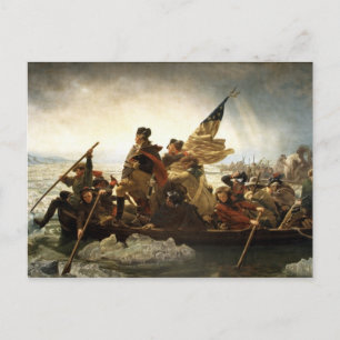 Carte Postale Washington Crossing the Delaware - 1851