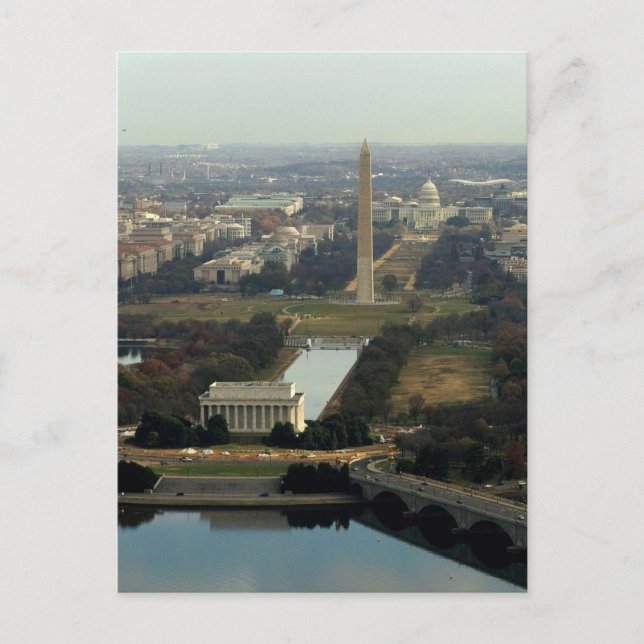 Carte Postale Washington DC Aerial Photograph (Devant)
