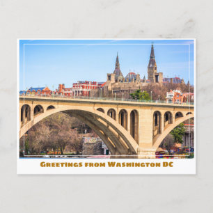 Carte Postale Washington DC Georgetown avec Pont