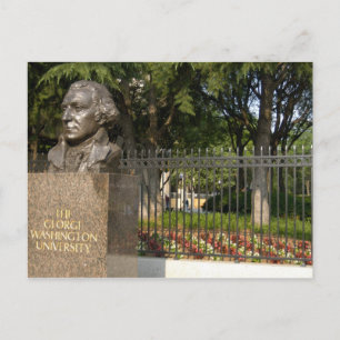 Carte Postale Washington, DC, statue of George Washington, The