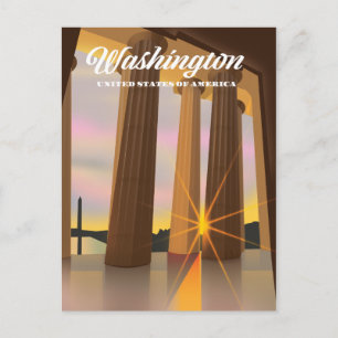 Carte Postale Washington États-Unis d'Amérique