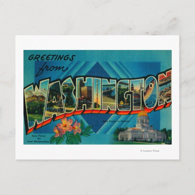 Carte Postale Washington - Grandes scènes de lettres 2 (Devant)