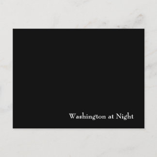 Carte Postale Washington la nuit