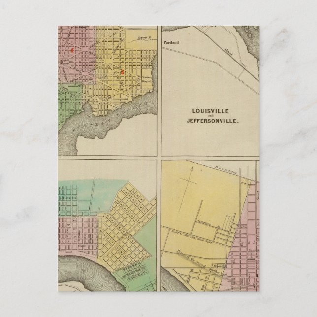 Carte Postale Washington Louisville et Jeffersonville (Devant)