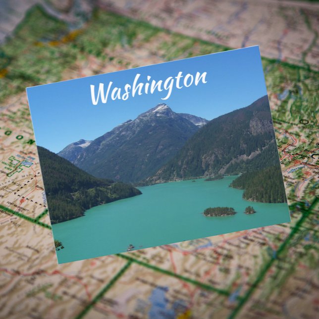 Carte Postale Washington North Cascades Diablo Lake Travel (In Situ Map)