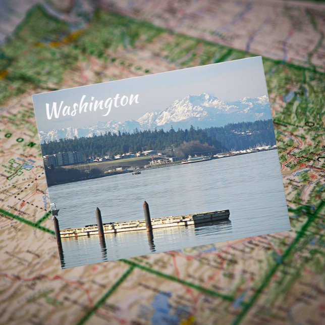 Carte Postale Washington Olympic Mountains Voir Voyage (In Situ Map)