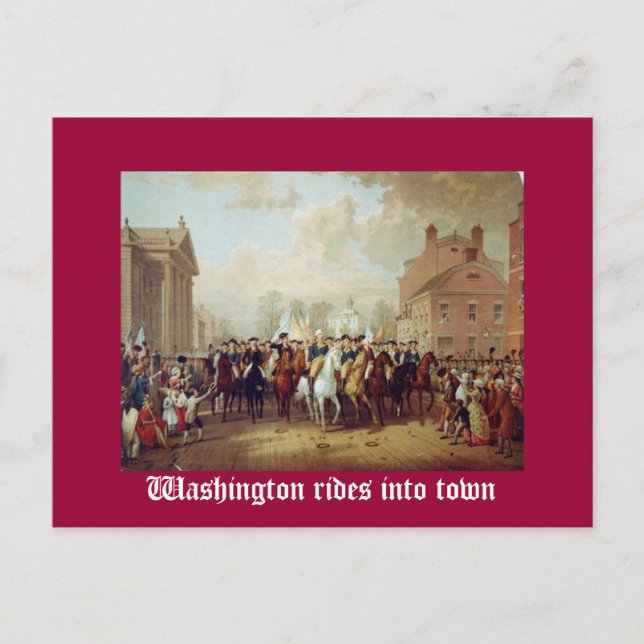 Carte Postale Washington se rend en ville (Devant)