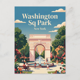 Carte Postale Washington Square Park États-Unis