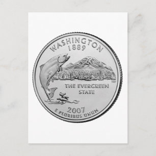Carte Postale Washington State Quarter