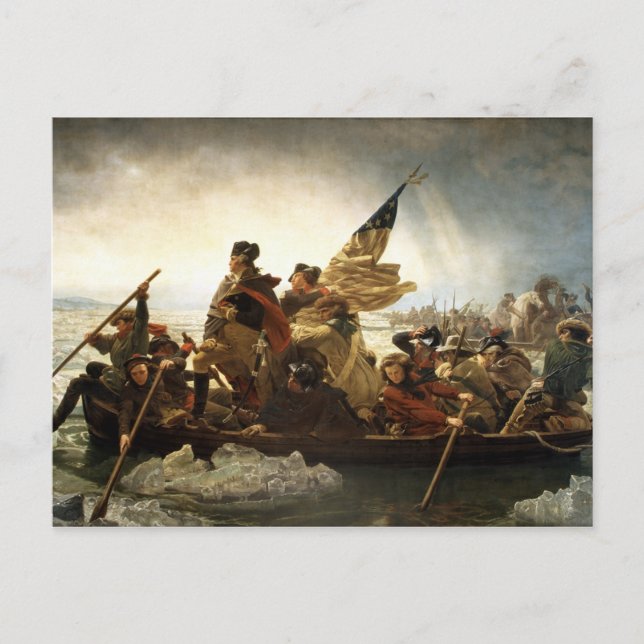 Carte Postale Washington traversant le Delaware (Devant)