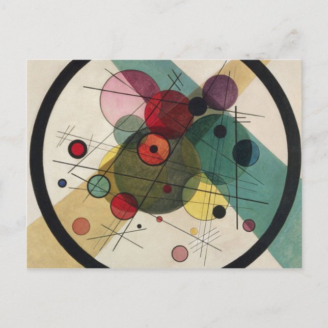 Carte Postale Wassily Kandinsky - Cercles Dans Un Cercle (Devant)