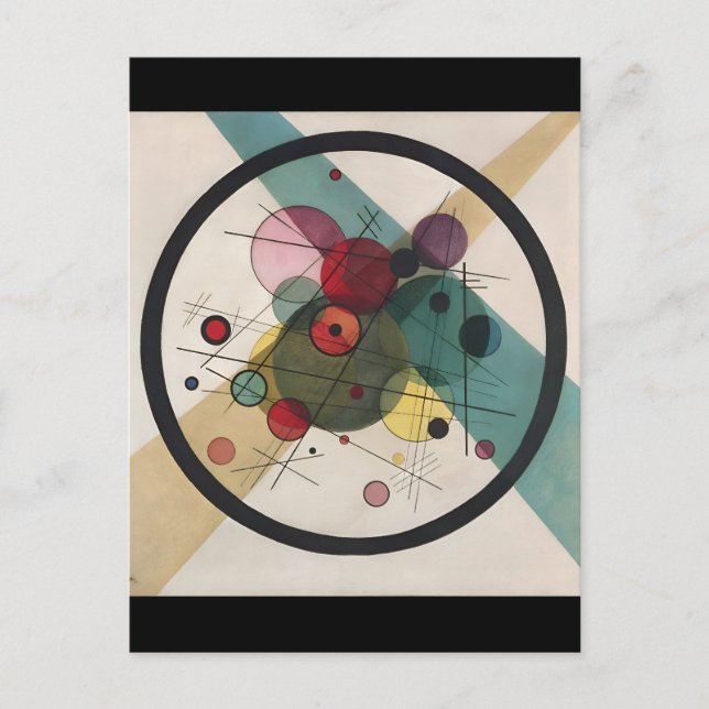 Carte Postale Wassily Kandinsky Cercles Dans Un Cercle (Devant)