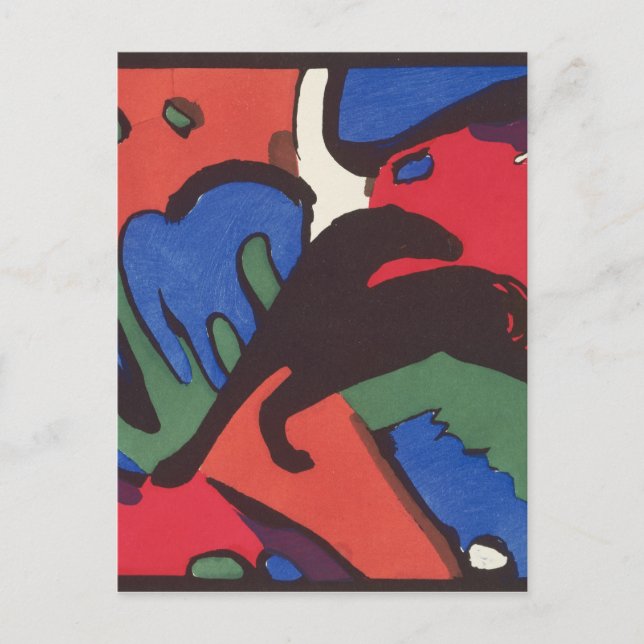 Carte Postale Wassily Kandinsky Franz Marc Blue Rider Peinture (Devant)