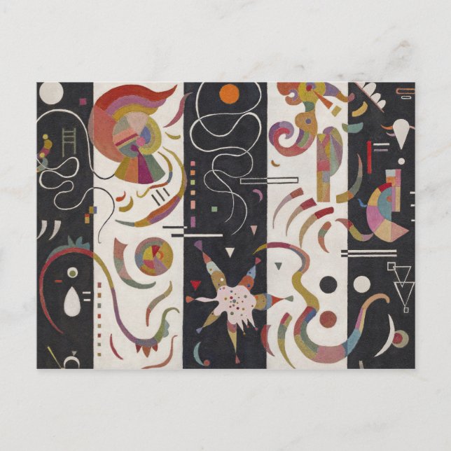 Carte Postale Wassily Kandinsky - Strié (Devant)