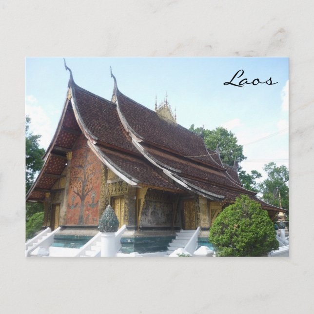 Carte Postale wat luang laos (Devant)