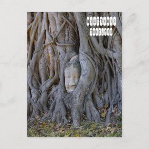 Carte Postale Wat Mahathat Bouddha Head