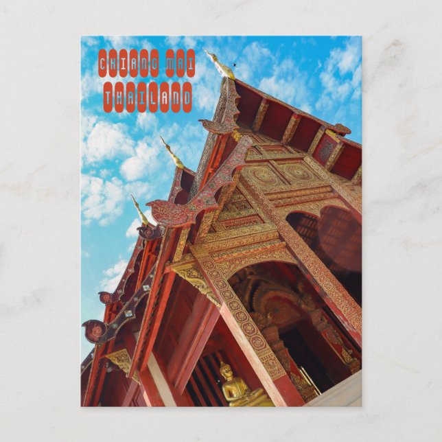 Carte Postale Wat Phra Singh Woramahawihan à Chiang Mai (Devant)