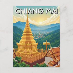 Carte Postale  Wat Phrathat Doi Suthep Chiang Mai Thaïlande
