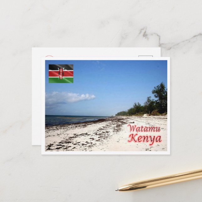 Carte Postale Watamu - Kenya - Panorama - (Devant/Arrière en situation)