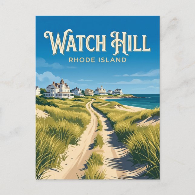 Carte Postale Watch Hill, Rhode Island (Devant)