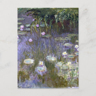 Carte Postale Water Lys 1922 par Claude Monet, French, Purple,