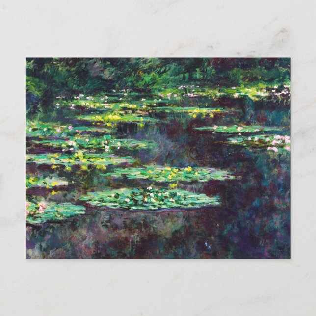 Carte Postale Water Lys Claude Monet cool, vieux, maître, collan (Devant)