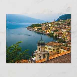 Carte Postale Water   San Benedetto Church Lake Garda, Italy