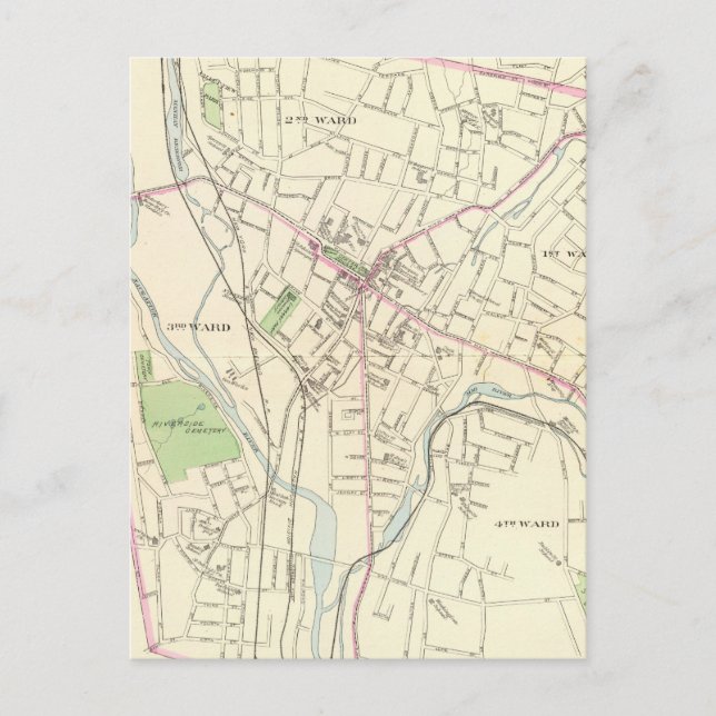 Carte Postale Waterbury (Devant)