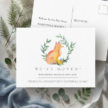 Carte Postale Watercolor Fox New Home Moving Faire-part<br><div class="desc">Annoncez votre déménagement dans le style avec cette invitation à la relocalisation dans une ferme moderne et mignonne! Conçu par Victoria, ce faire-part émouvant aquarelle présente mon renard aquarelle original encadré par une couronne de laurier botanique, une touche rustique mais charmante pour faire connaître à vos amis et à votre...</div>