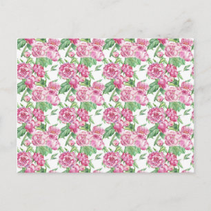 Carte Postale Watercolor peony