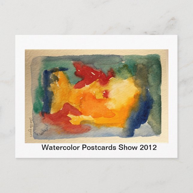 CARTE POSTALE WATERCOLOR POSTCARD SHOW (Devant)