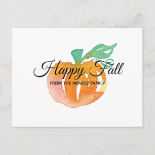 Carte Postale Watercolor Pumpkin Post Cards
