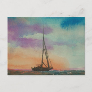 Carte Postale Watercolor Sunset