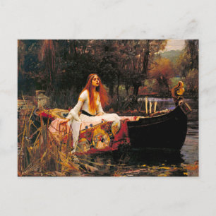Carte Postale Waterhouse Lady of Shalott