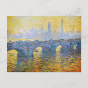Carte Postale Waterloo Bridge, Grey Weather, 1900 Claude Monet