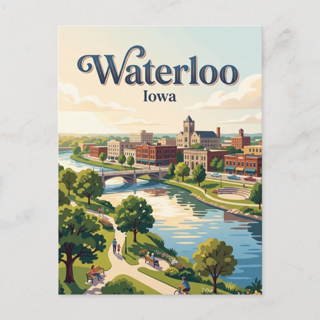 Carte Postale Waterloo, Iowa (Devant)