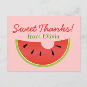 Carte postale Watermelon Bite Sweet Thanks