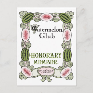 Carte Postale Watermelon Club Ragtime