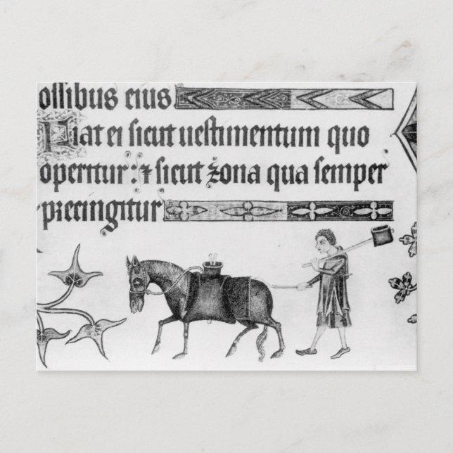 Carte Postale Waterseller, illustration de Luttrell Psalter (Devant)