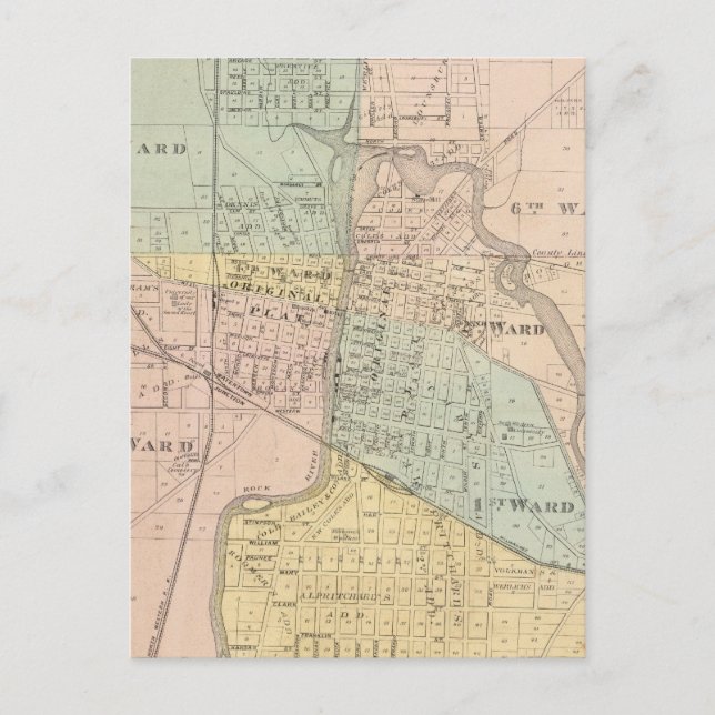Carte Postale Watertown, Dodge & Jefferson cos (Devant)