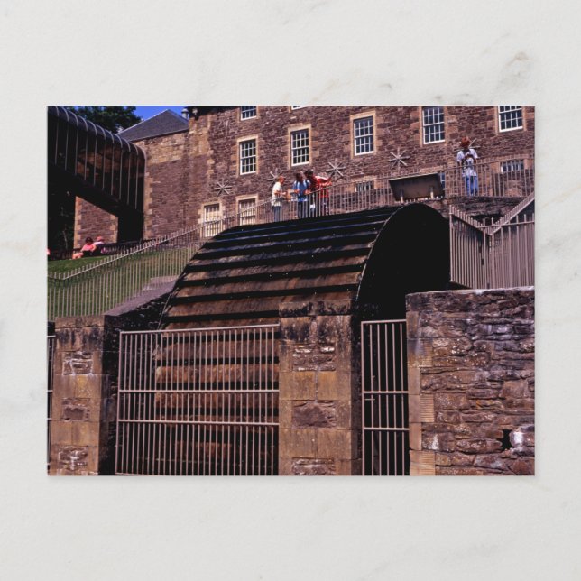 Carte Postale Waterwheel New Lanark Scotland (Devant)