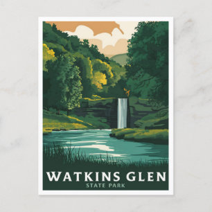 Carte Postale Watkins Glen State Park, New York.