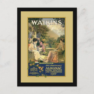 Carte Postale Watkins Mesdames dans le jardin